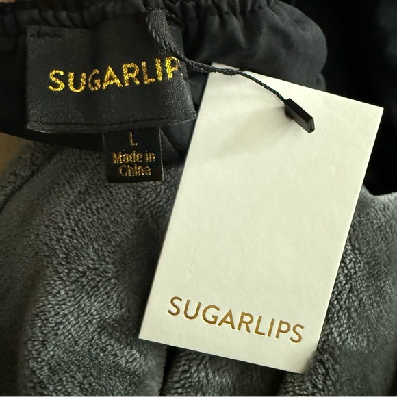 SugarLips Saint Tropez Cassia Tie Back Linen Midi Dress in black linen summer - Picture 14 of 14